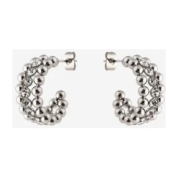 Серьги из стали с кристаллами PERFECT — модель nnys9uv