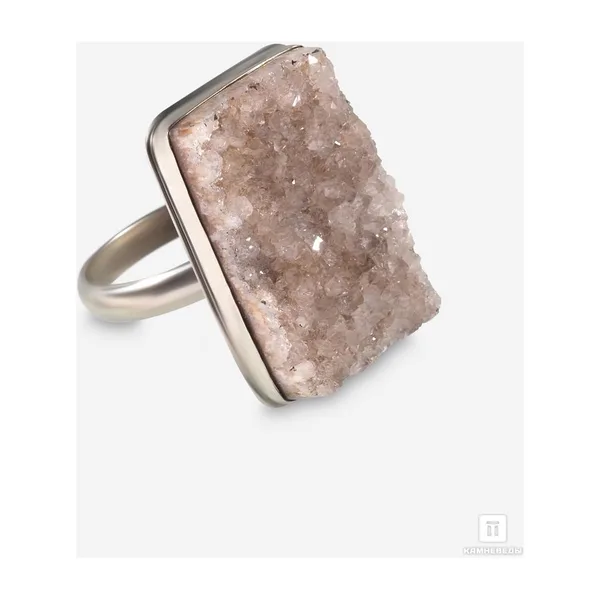 Кольцо с кварцем, друза